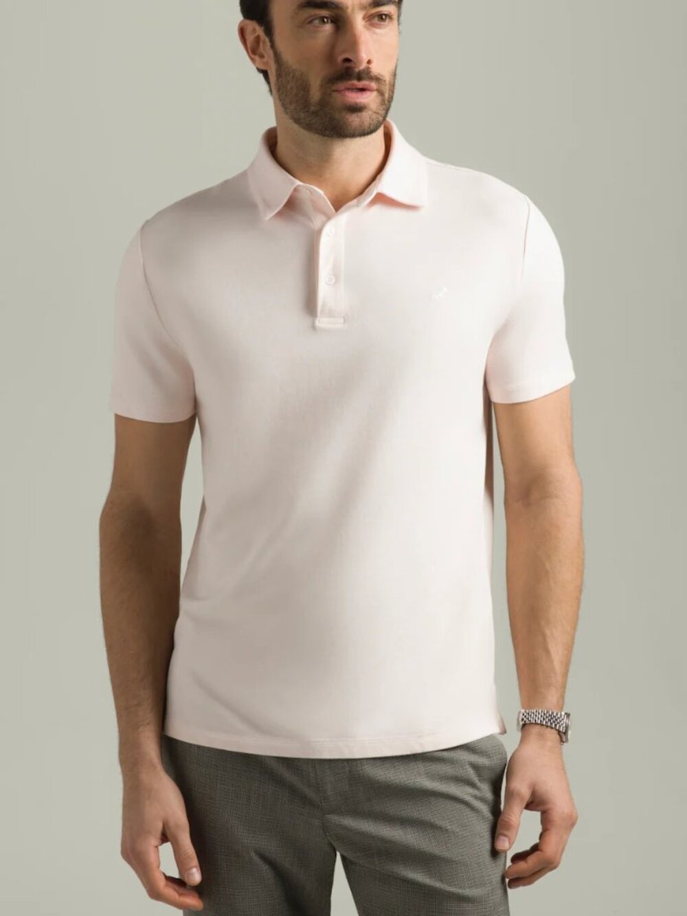 HyperNatural LightPink Premium Bio-performance El Capitán Classic Fit Polo/19007